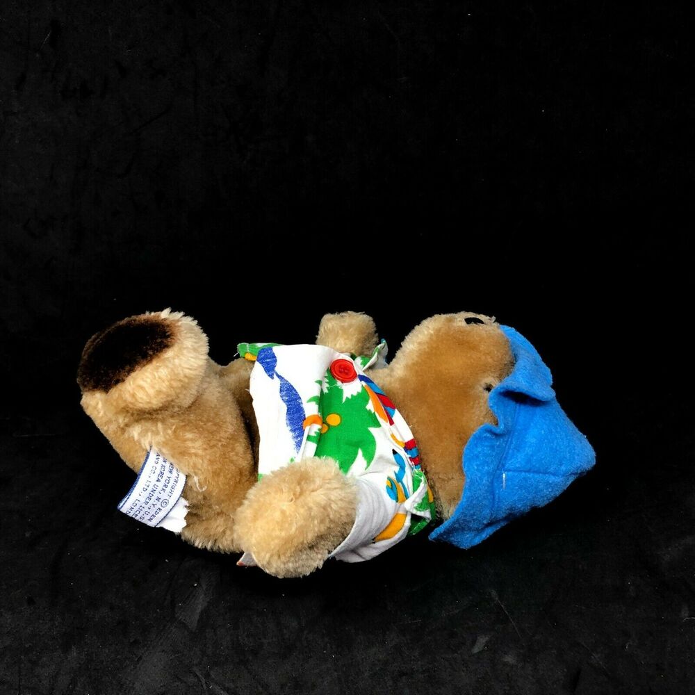 Eden Paddington Bear Plush Tropical Sailboat‎ Palm Tree Shirt 8" VTG Teddy - Picture 3 of 6